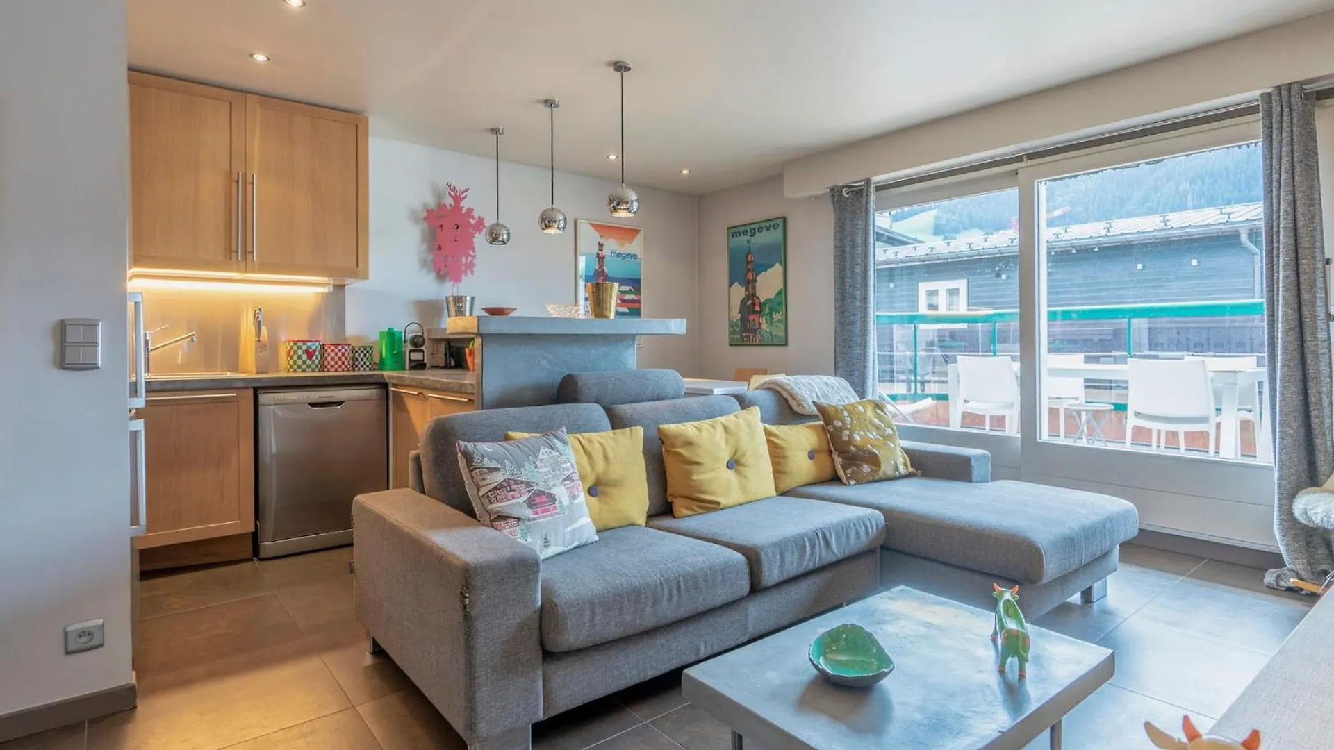 Charmant 3 Pieces En Plein Centre De Megeve Avec Terrasse, 2 Chambres Et Toutes Commodites - Fr-1-453-268 Франция
